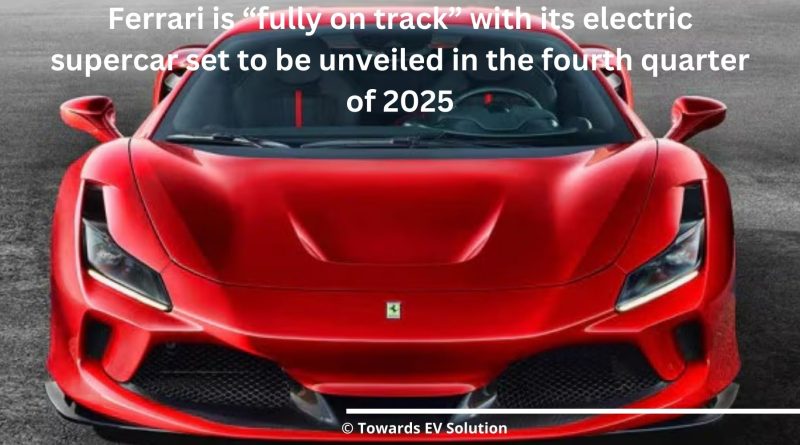 Ferrari electric supercar